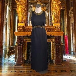 Vintage Black Formal Maxi Dress